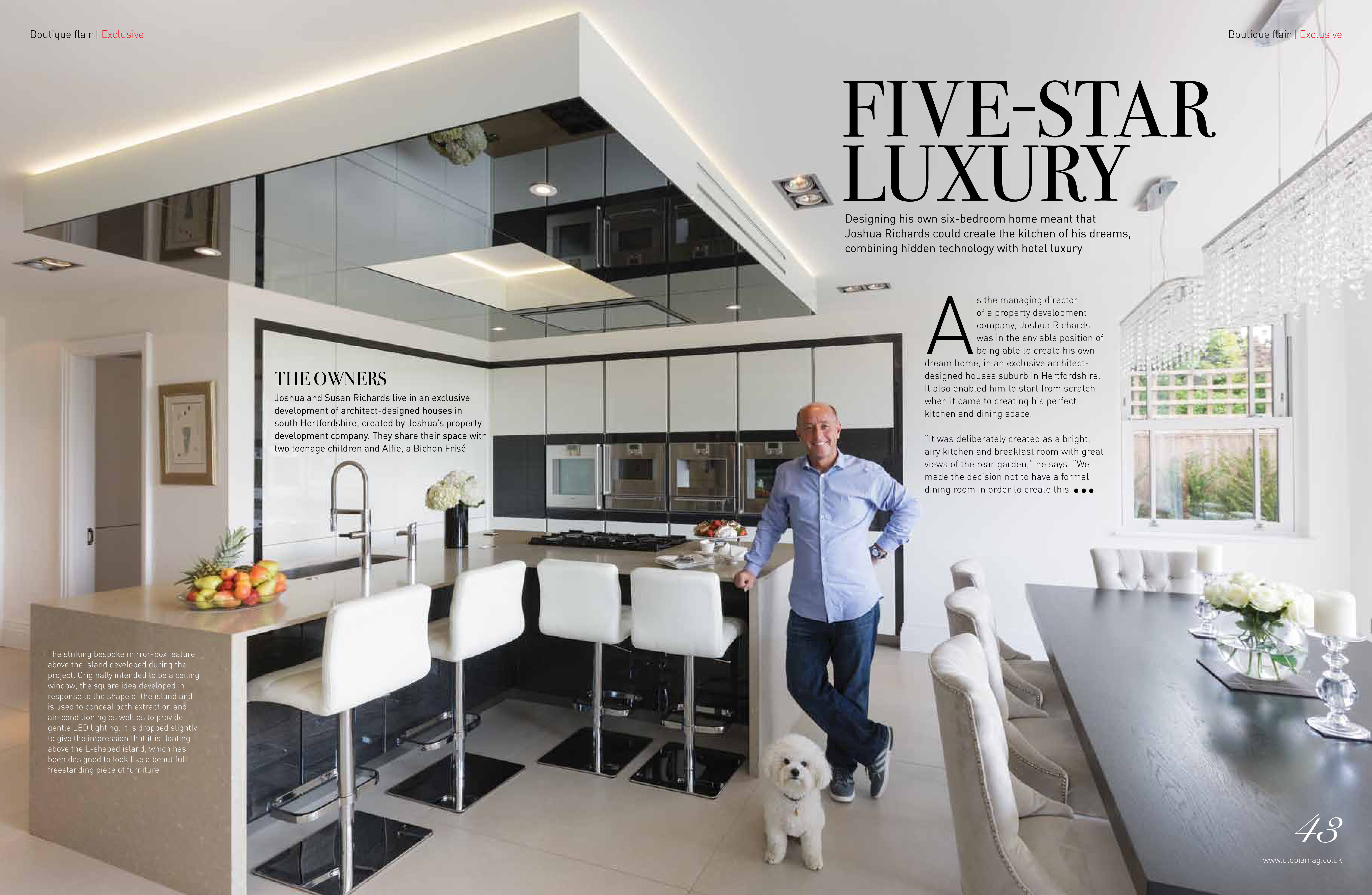 kitchen neil lerner star five magazine luxury kitchens utopia interview issue bathroom november read
